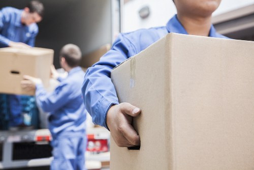 Moving boxes and furniture being handled in Richmond upon Thames