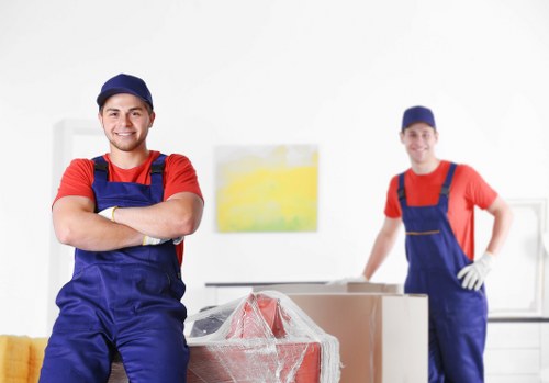 Student removals support in a Richmond upon Thames residential street