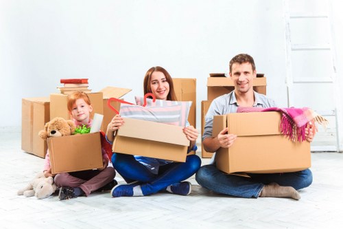 Unpacking support in a Richmond upon Thames property after moving day