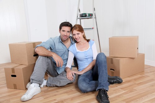 Family house move planning in Richmond upon Thames with organised boxes