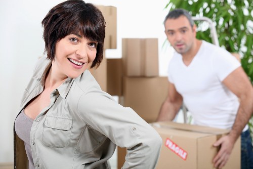 Careful box labelling and organised packing for local residents
