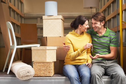 Local moving truck loading furniture for a home move in Richmond upon Thames