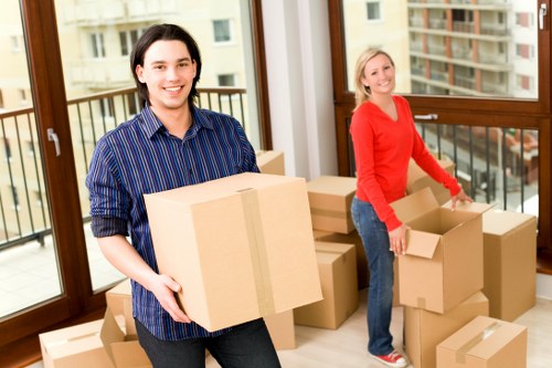Richmond Upon Thames movers preparing belongings for safe transport during a relocation